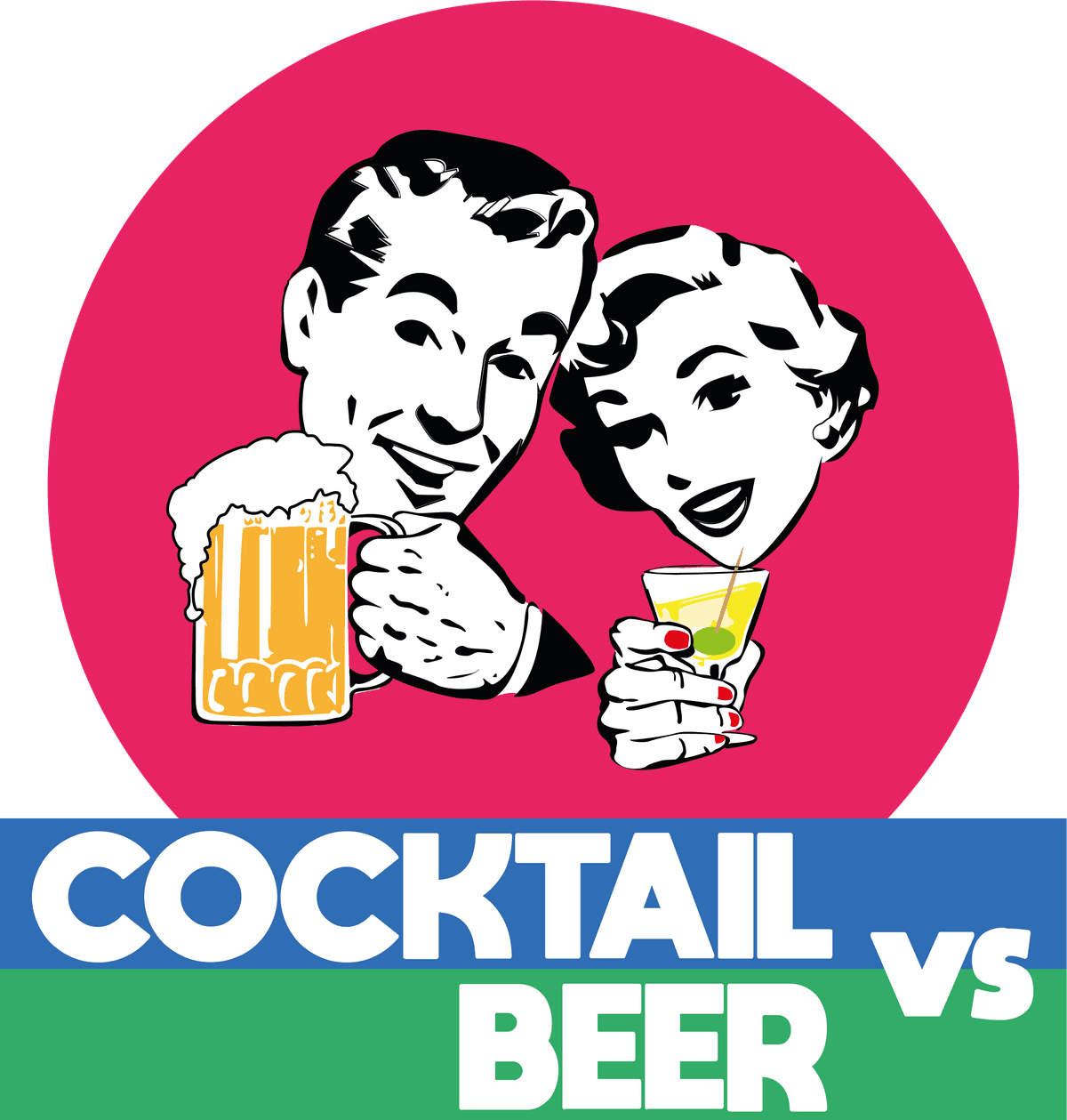 Logo Cocktail vs Beer